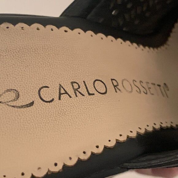 Carlos Rossetti Platform Slide Wedge Chunky Heels Women's Size 8.5 - Picture 11 of 11